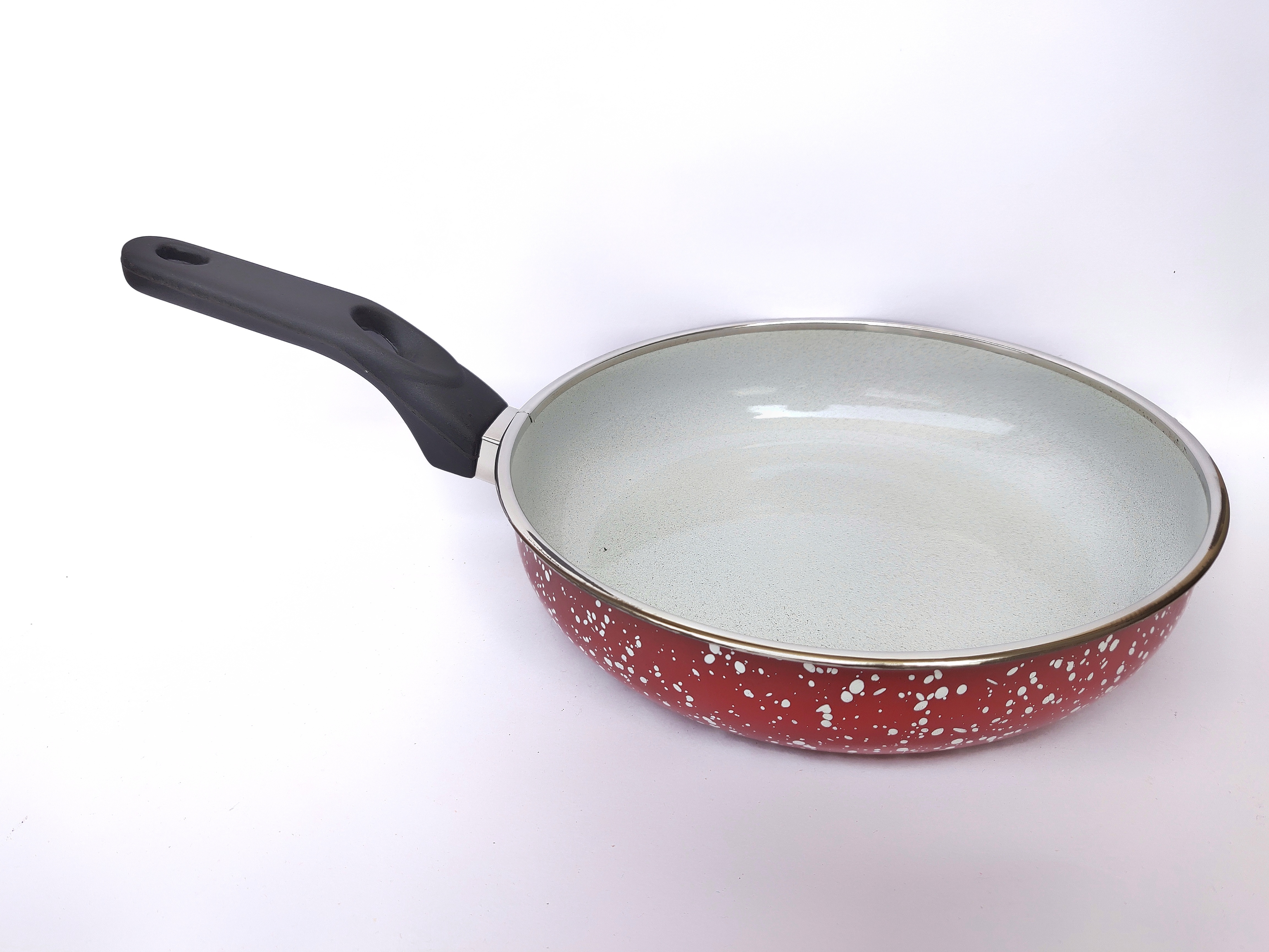 Colour Frypan - Ceramic Surface, 450g, Multicolor, Circle Shape, Bakelite Handle | Versatile Cooking Essential For Any Kitchen