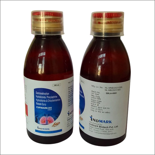 100ml Dextromethorphan Hydrobromide Phenylephrine Hydrochloride And Chlorpheniramine Maleate Syrup