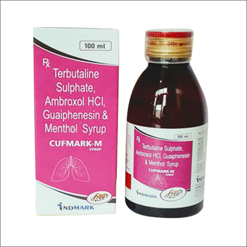 100Ml Terbutaline Sulphate Ambroxol Hci Guaiphenesin And Menthol Syrup General Medicines