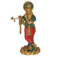 Brass Idols Online India Krishna With Tree God Figure at 60480.00 INR in  Aligarh