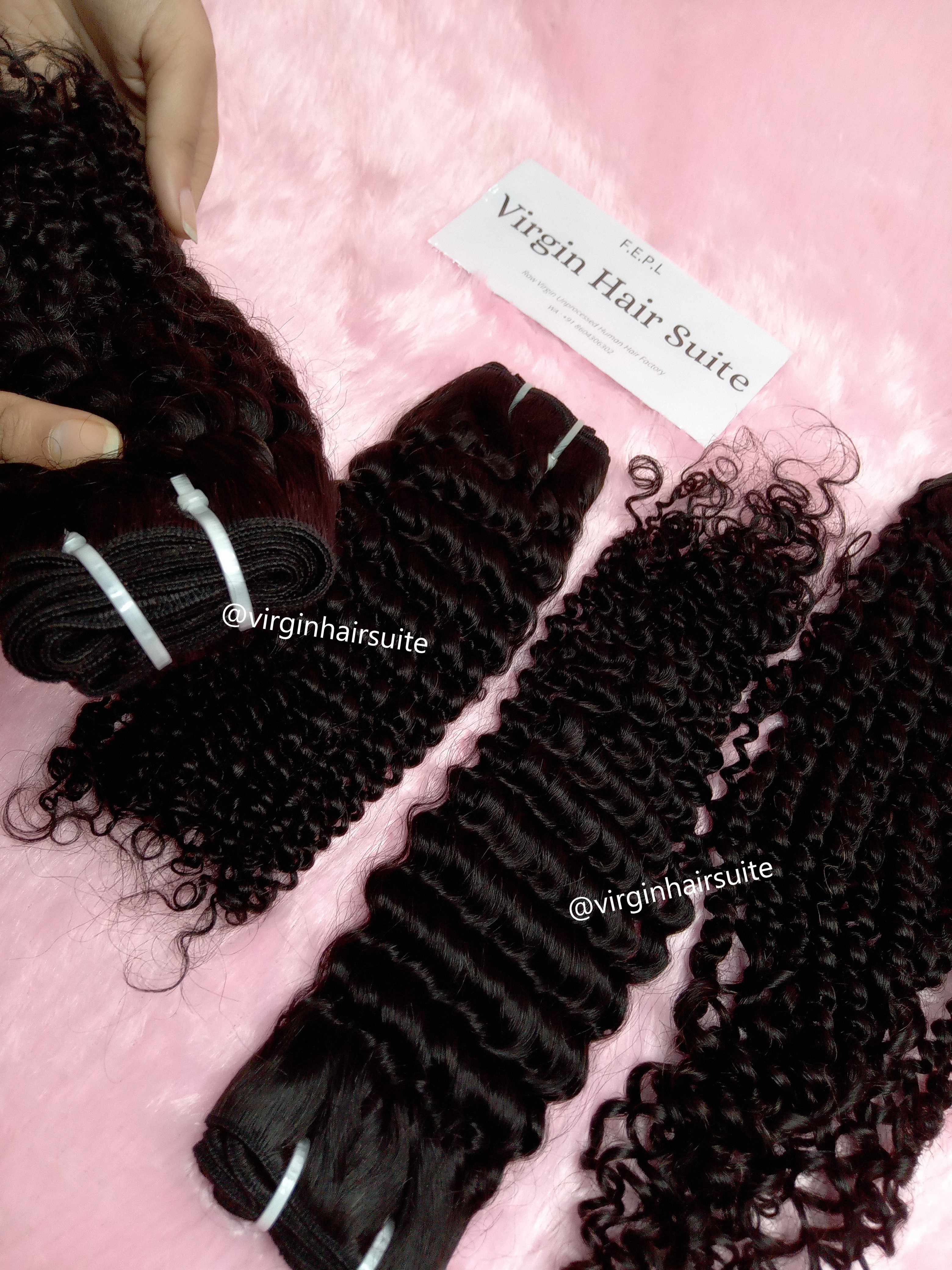 Black Weft Temple Human Hair