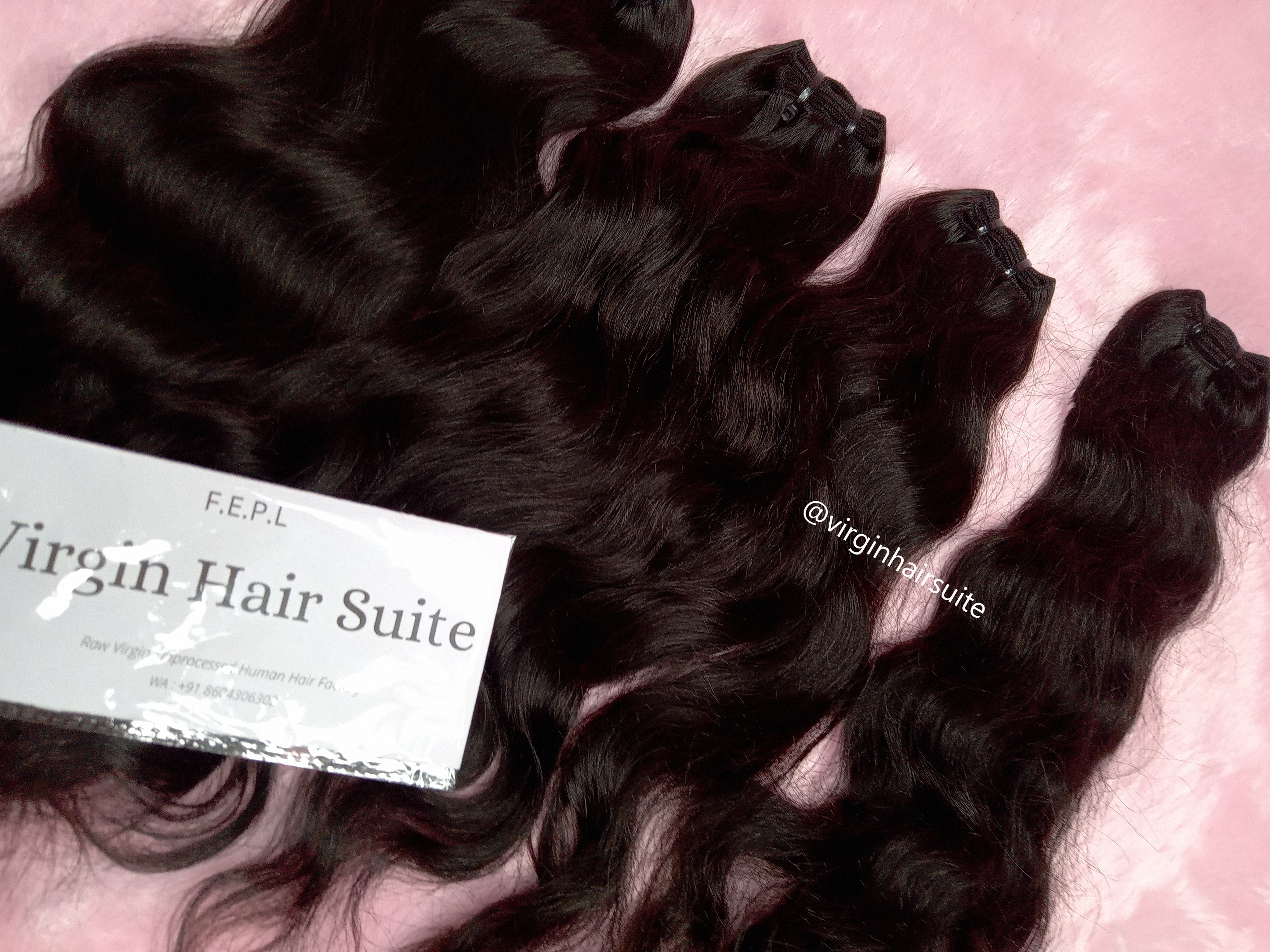 Black Weft Temple Human Hair