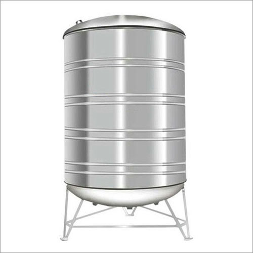 5000 Ltr Non Insulated Stainless Steel Water Tank - Stainless Steel, 5000L Capacity | Elegant Design, Durable in All Weather Conditions