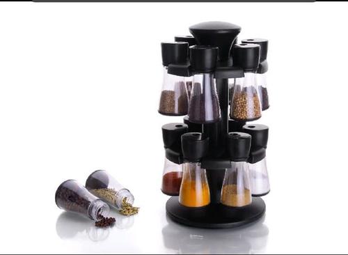Spice Rack 12 - Plastic Material | 12-Piece Set for Home Use, Includes Versatile Kitchen Tools such as Steel Knives, Potato Peeler, and More