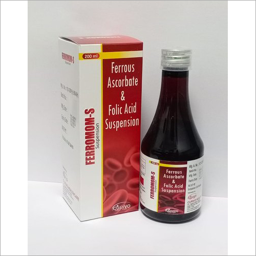 Ferrous Ascorbate & Folic Acid Syrup - 200 ml Liquid Formulation | Supports Spina Bifida Prevention, Addresses Iron Deficiency, Suitable for Pregnant Women