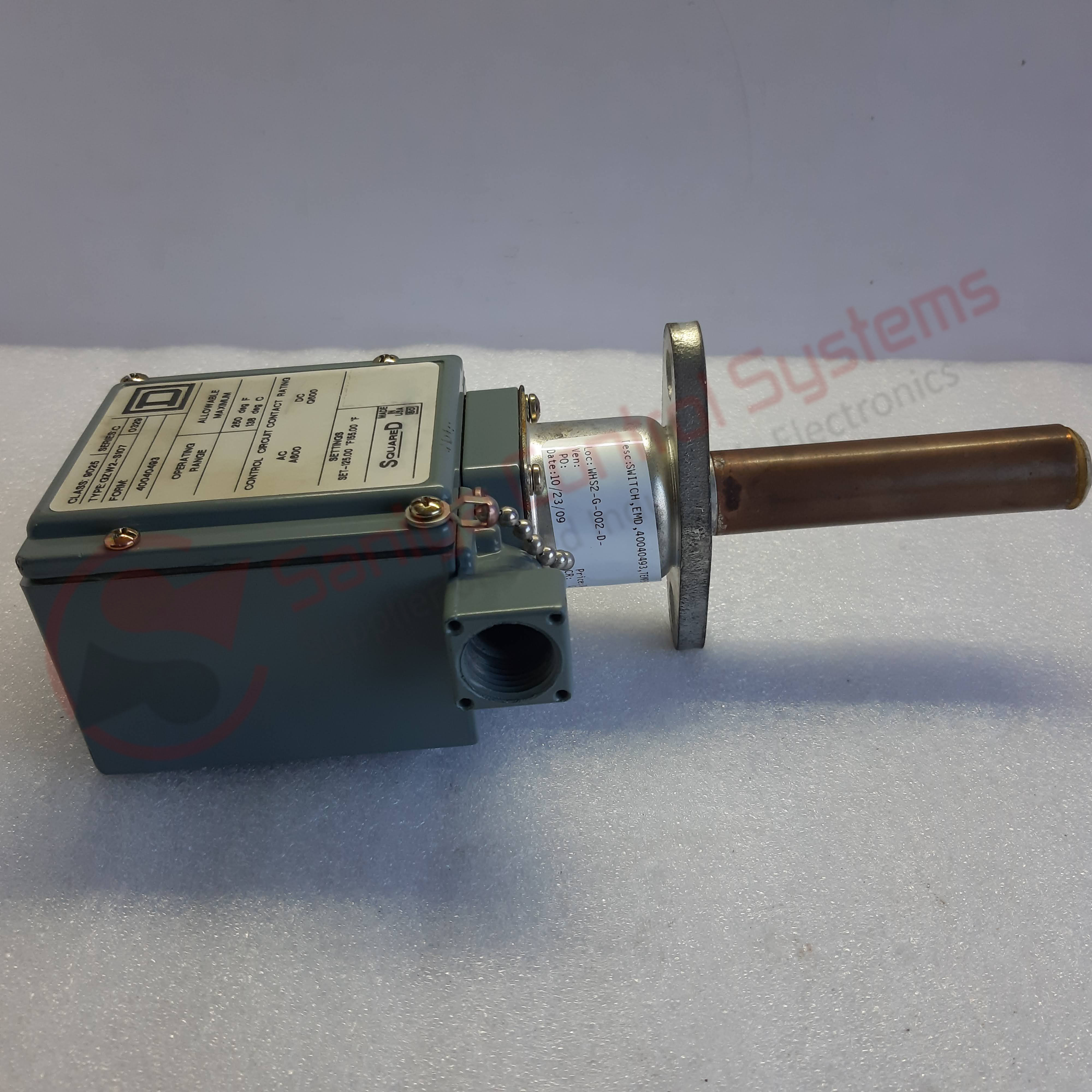 Used Square D Class 9025gzw2 S107 Pressure Switch