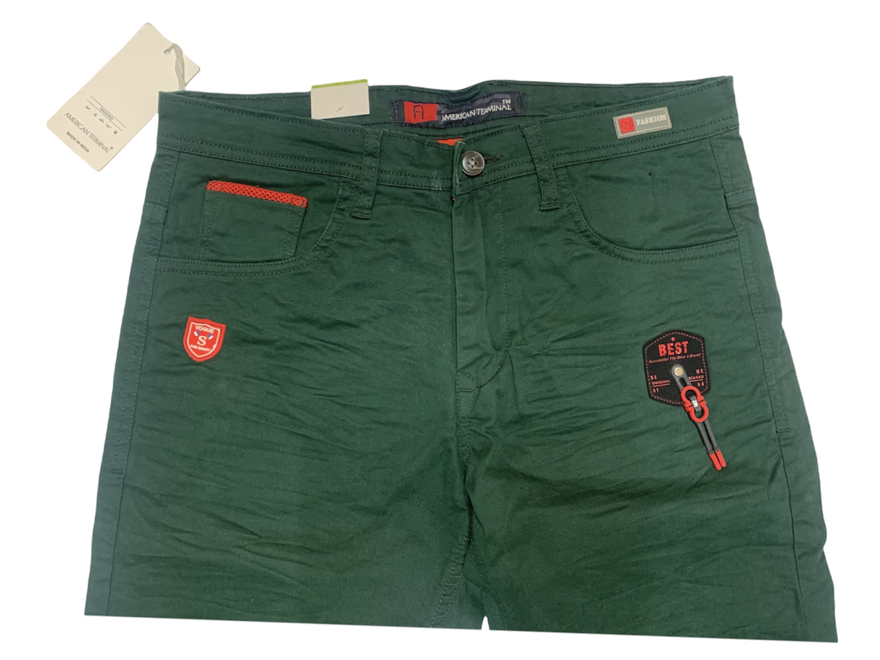 Funky Cotton Trousers - Plain Design Waist Size 30-40 For Men