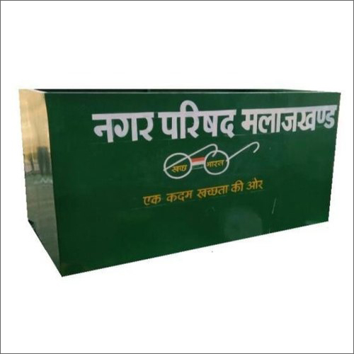 Green Frp Outdoor Dustbin