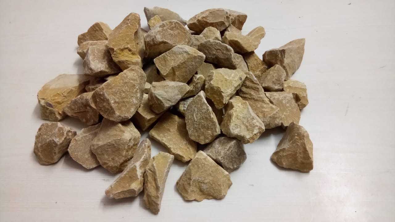 Ind Mmart Big Natural River Yellow Garden Stone Round Smooth Polished Pebbles Stone Pea Pebbles Gravels Home Used - Artificial Stone Type: Solid Surface