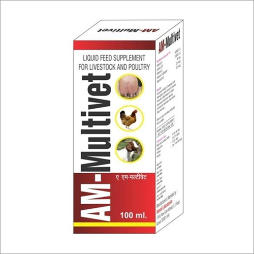 100 Ml Am-Multivet Liquid Feed Supplement Recommended For: Poultry