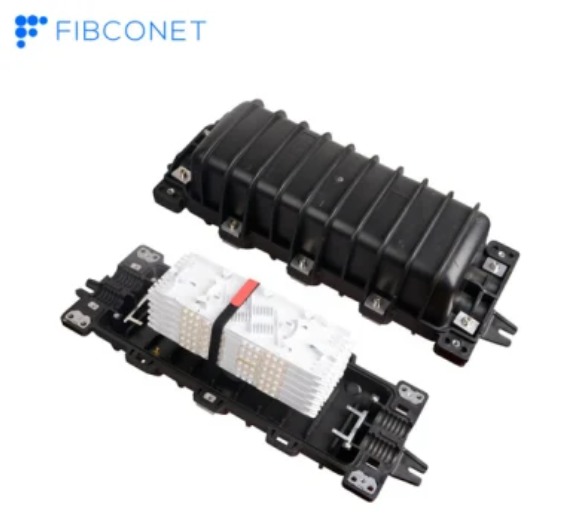 Pc Abs Ip68 High Quality Fiber Optical Box 48 96 144 Cores Horizontal Type Fiber Optic Splice Closure