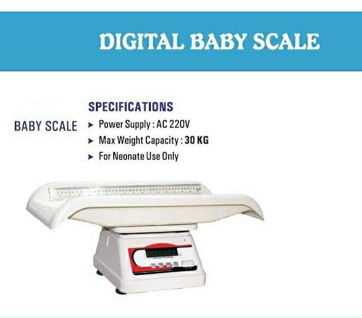 Baby Scale - Model Se01-se07, Capacity 1-40 Kg, Readability 100 Mg-2 G, Platform Size 175 X 225 Mm | Soft Touch Tactile Switches, Quick Response Time, Led Display