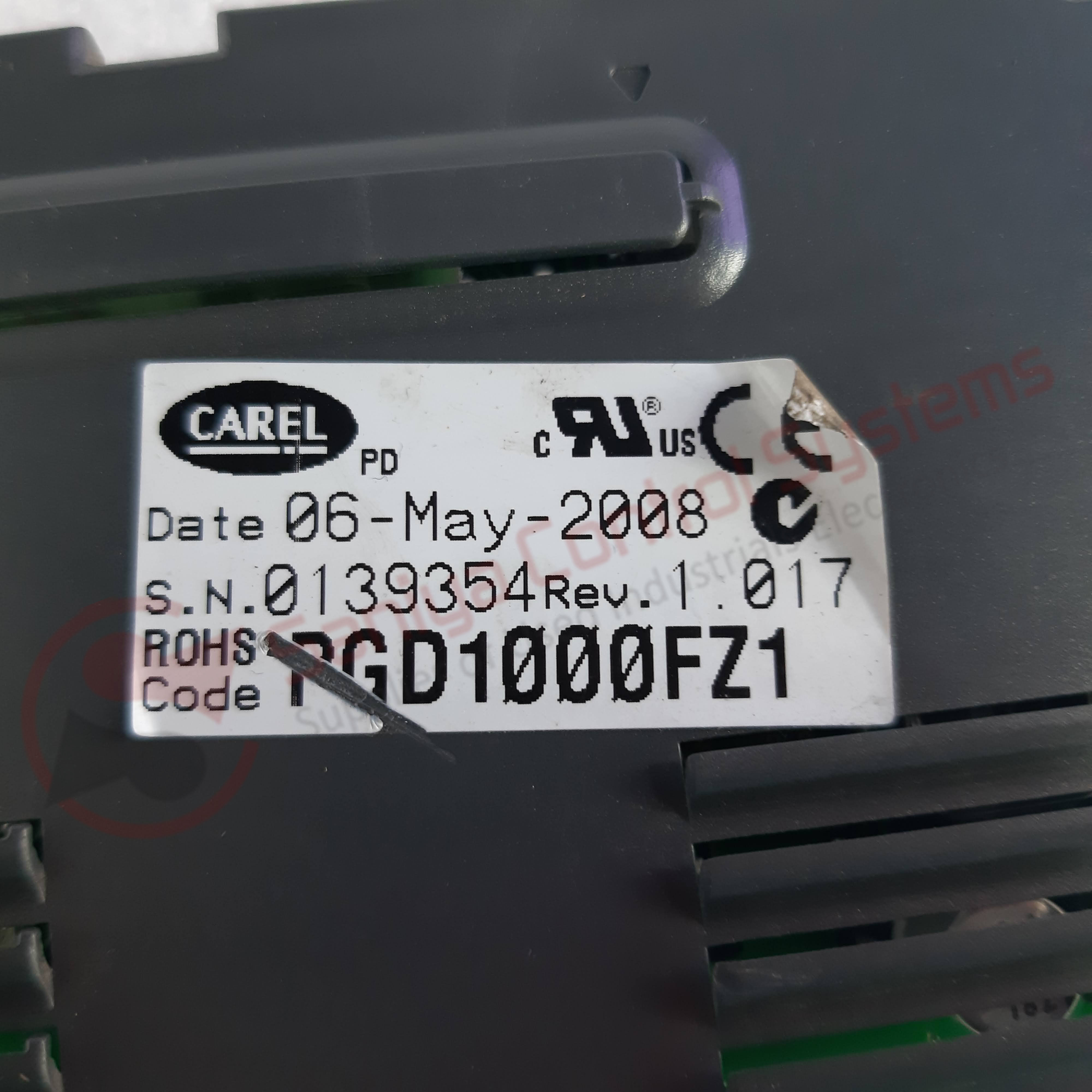 Carel Pgd1000fz1 Control Panel