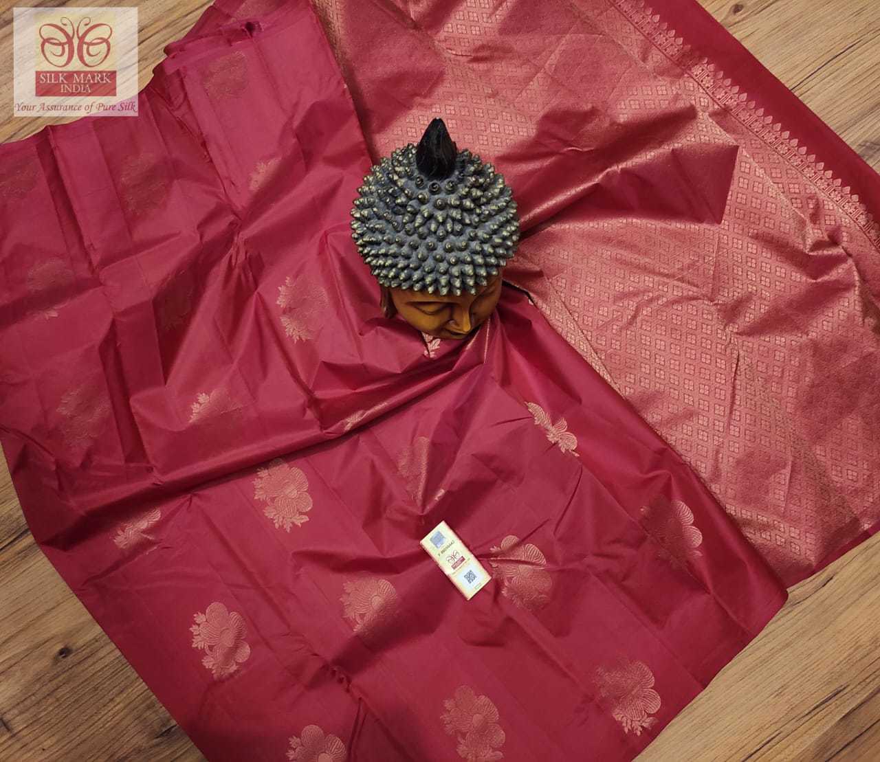 Trouble Shade Blue Colour Pure Soft Silk Kanjivaram