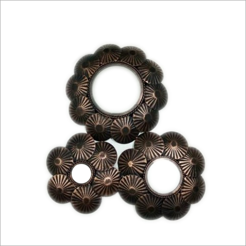 Round Decorative Iron Wall Mirror