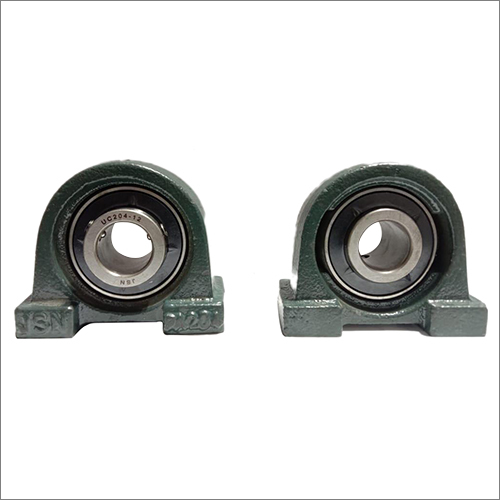 Pillow Block Bearings - Mild Steel, Customized Dimensions , Grey Color , Grease Lubrication For Industrial Use
