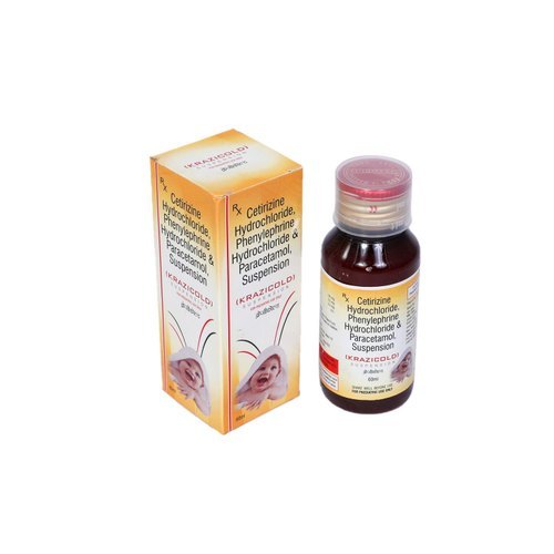 सेट्रीज़िन 25 मिलीग्राम फेनिलफ्रिन 25 मिलीग्राम और पेरासिटामोल 125 मिलीग्राम सस्पेंशन