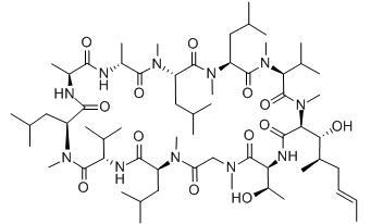 Cyclosporin C - C62H111N11O13, MW 1218.61, CAS 59787-61-0 | Immunosuppressant, Antifungal, Antiviral, 98%+ Purity, Vial Packaging