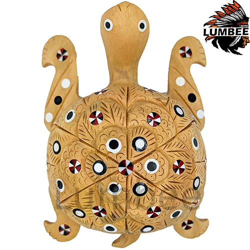 Brown Handmade Back Painted Tortoise Handcrafted