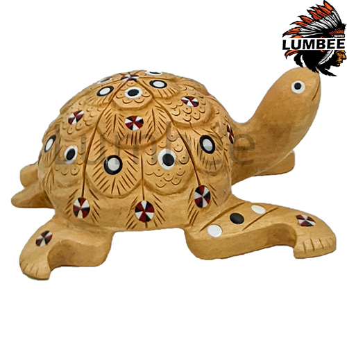 Brown Handmade Back Painted Tortoise Handcrafted