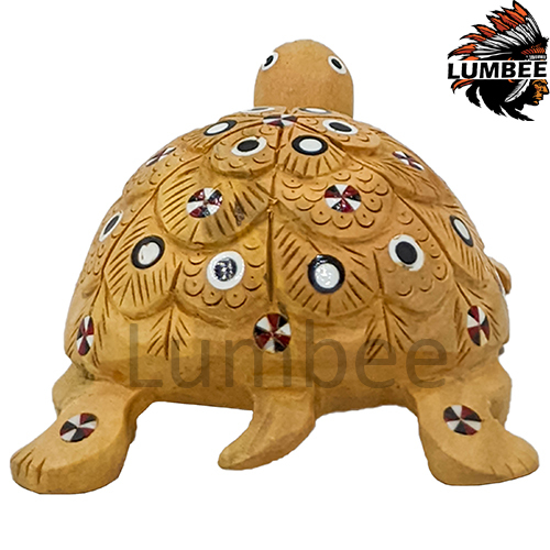 Brown Handmade Back Painted Tortoise Handcrafted