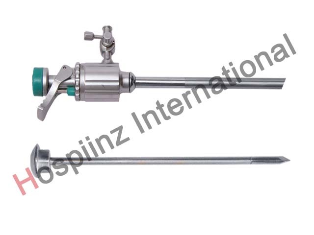 Trocar Sharp - 11 Mm Diameter, Stainless Steel, Multi Function Smooth Cannula 30deg | New, Sterilized, Manual Operation