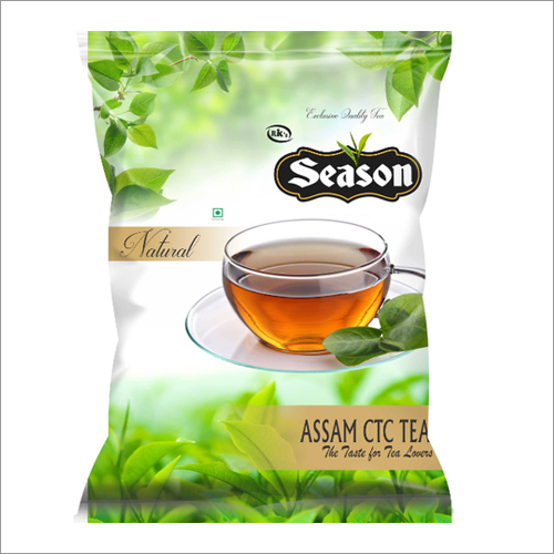 Laminated Tea Packaging Pouch - PET Material, Multiple Sizes Available, Glossy Finish, Double Layer Lamination, Heat Sealed Closure, Printed Pattern