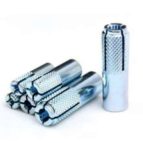 Drop In Anchor Fastener - Zinc Plated Steel Tube, White Galvanised, Tempered Expander Plug | Ideal for Overhead Hangers, Handrails, Shelving Applications