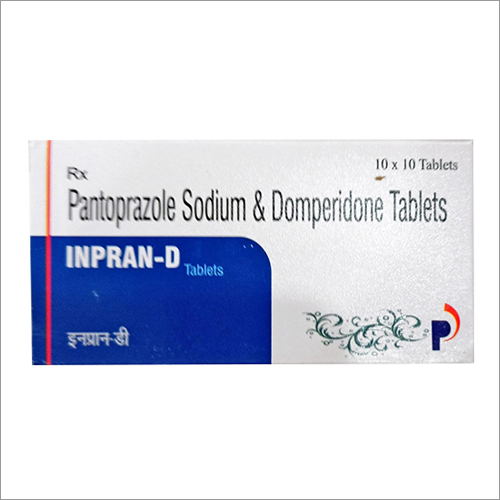 Pantoprazole Sodium And Domperidone Tablets - 10x10 Tablets per Box | Dosage As Per Doctor Recommendation, Store in Dry Place