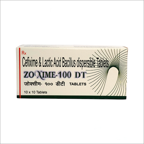 Cefixime And Lactic Acid Bacillus Dispersible Tablets - 10x10 Tablets Box | Recommended For Use As Per Doctor's Recommendation, Store In a Dry Place
