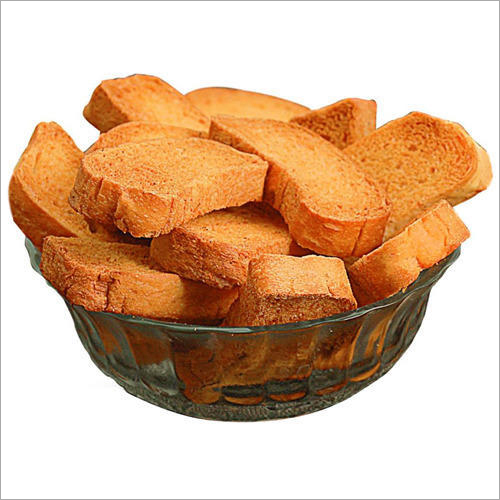 Bakery Rusk Toast - 100% Vegetarian, Solid Piece With Nil Fat, Crispy Toasted Snack Infused With Chili Flakes And Butter
