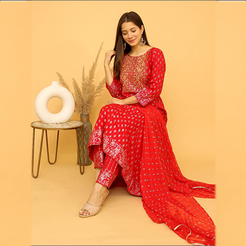 अमरोदी प्रिंटेड पैंट सूट