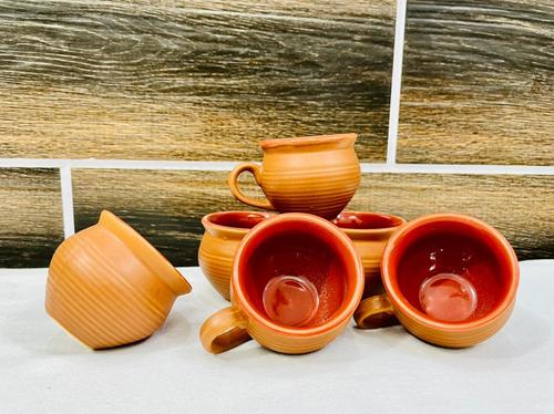 हैंडल के साथ चॉकलेट ब्राउन कुलिया