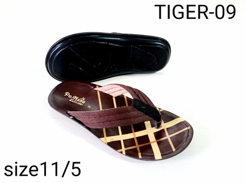 Fabric Slippers Men Tiger