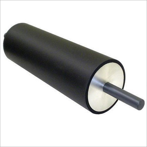 Synthetic Rubber Roller - Inner Steel Core, Outer Elastomer Composite | Lightweight, Metal Handle, Industrial & Automobile Usage