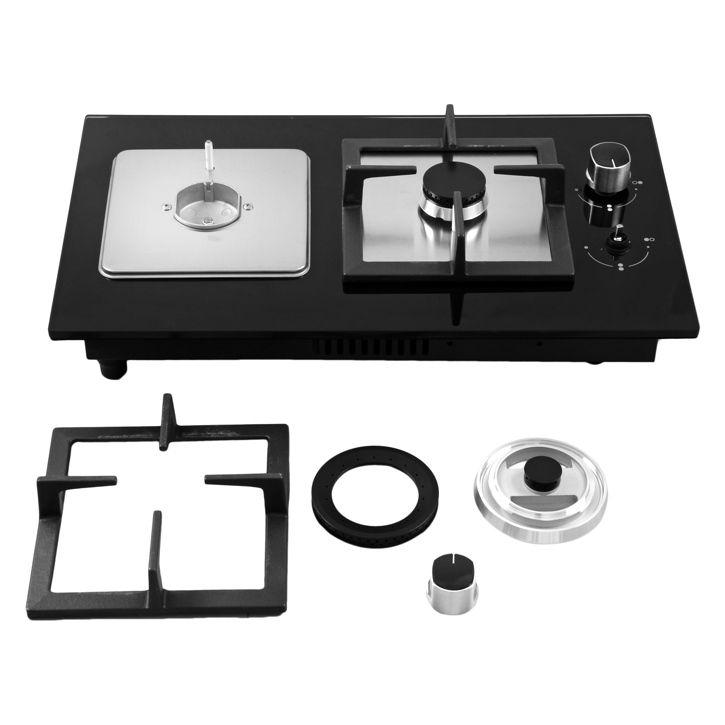 Gas Hob Dimension(l*w*h): 385*595*195 Millimeter (Mm)
