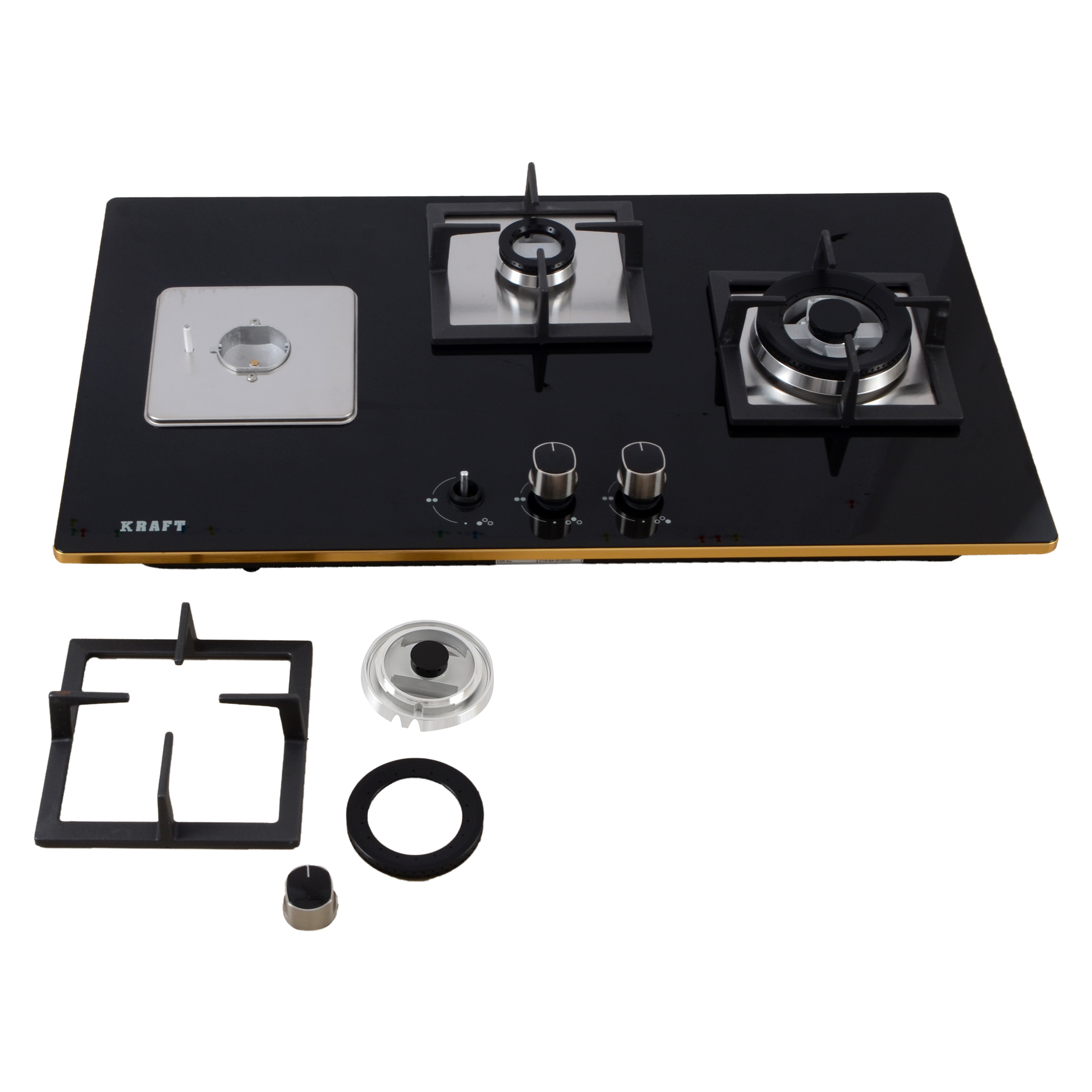 Three Burner Hob Dimension(l*w*h): 840*505*200 Millimeter (Mm)