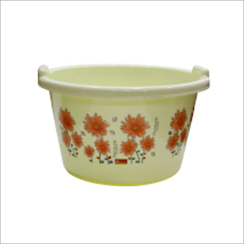 व्हाइट मीडियम डीप प्लास्टिक टब