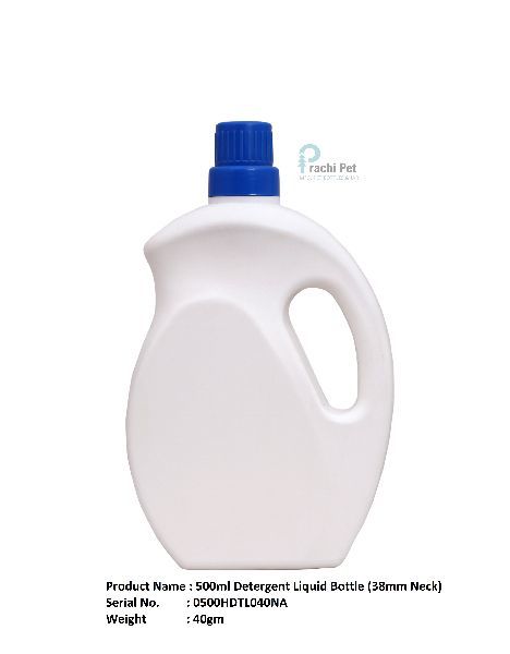Liquid Detergent Bottle - Hdpe Plastic Construction, Durable And Chemical Resistant, Spill-proof Design For Accurate Dispensing
