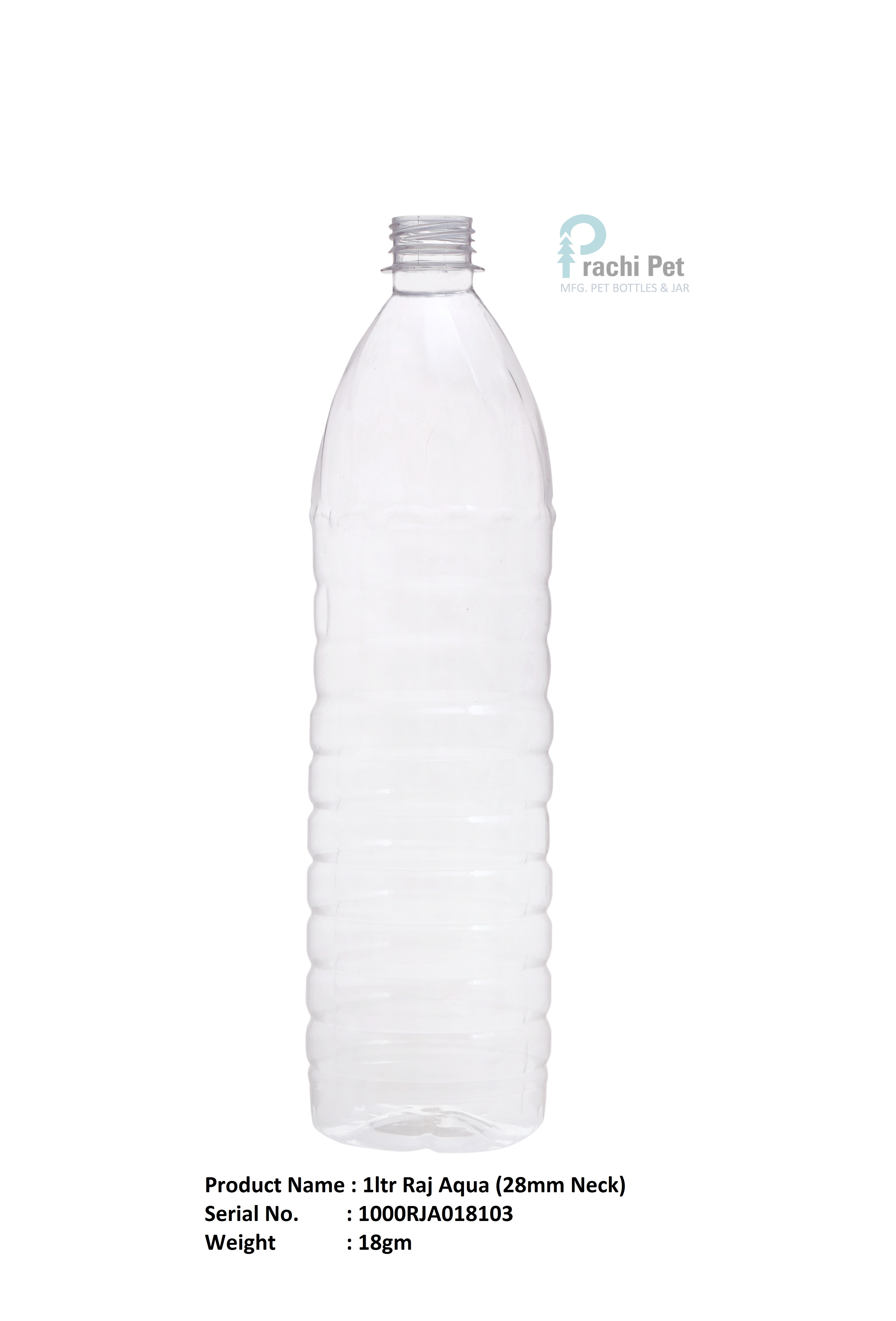 Plastic Water Bottles - Pet Material, 200ml To 1l Size, Transparent Color | 28mm Neck, Lightweight, 1-year Warranty, Soft Hardness