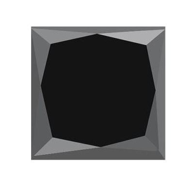 2 Ct Princess Cut Black Loose Diamonds Aa Quality Very Good