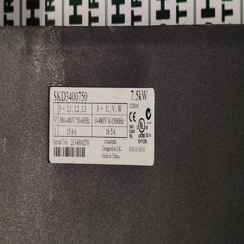 Emerson Skd3400750 Control Techniques Ac Drives Commander Sk Series