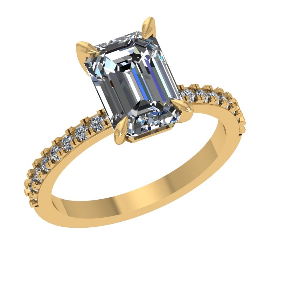 Solitaire White Diamond Ring Diamond Carat Weight: 0.50 Carat