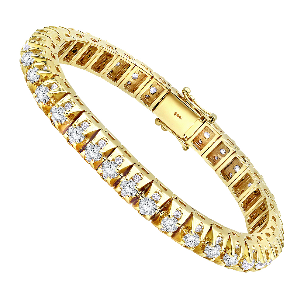 Diamond Hip Hop Bracelet Diamond Carat Weight: 5.00 Carat