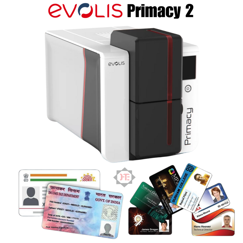 Evolis Primacy2 Pvc आईडी कार्ड प्रिंटर सबसे अच्छी कीमत में हाई टेक अधिकृत पार्टनर
