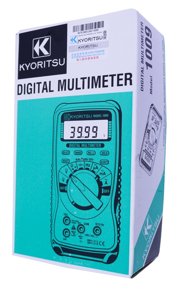 Kyoritsu Digital Multimeter 1009 - Accuracy: A A (0.5%+3) For Dcv; A A (1.2%+10) For Acv