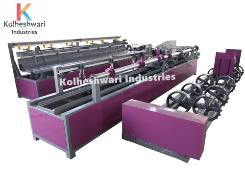 Fully Automatic Chain Link Fencing Machine - GI Wire and PVC Coated Wire, 20-100mm Mesh Size, 440V, 6kW Power | PLC Control, High Efficiency, Adjustable Height