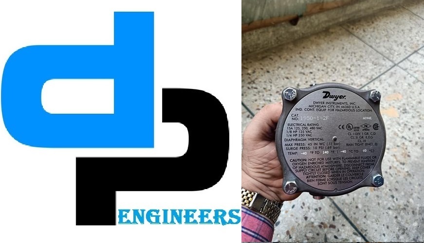 Dwyer 1950-1-2f Explosion-proof Differential Pressure Switch - 15 A @ 125, 250, 480 Vac, 3.25 Lb | Features Nema 7 & 9 Rating, For Air Or Compatible Gases, Spdt Contact System