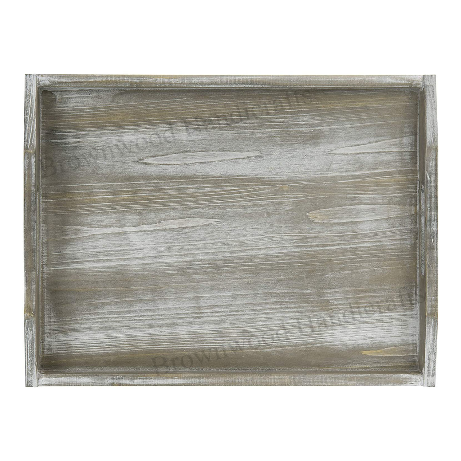 Burnt Ivory Wash Pinewood Serving Trays
