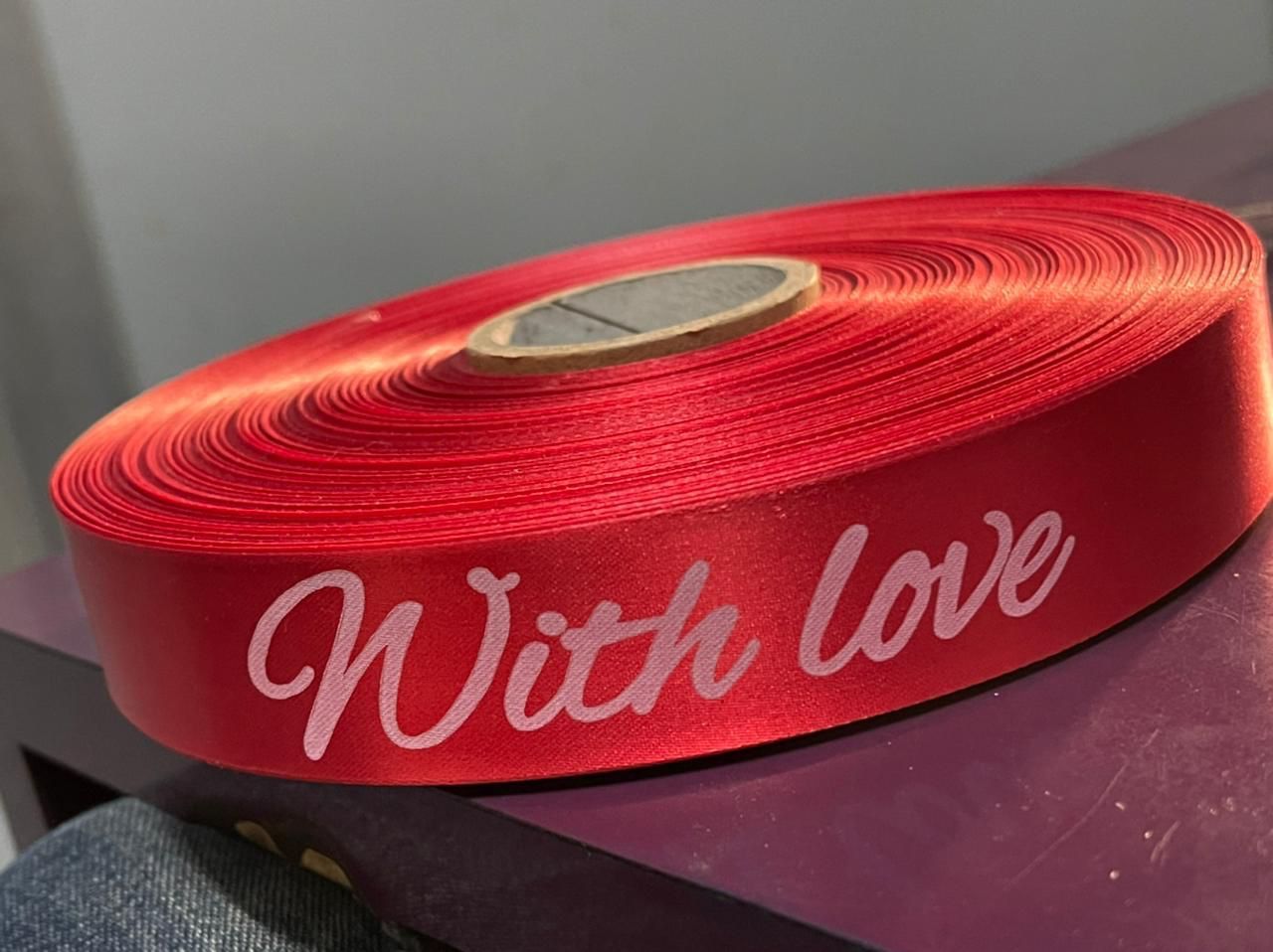 Printed Plain Ribbon - Size: 01 Inch